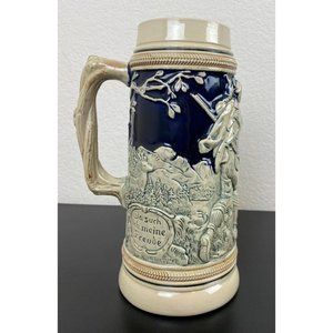 West Germany Beer Stein "Im Wald Und Auf Der Haide & Da Such Ich Mein Freude"